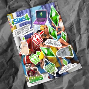 Лист наклеек The Sims Набор наклеек по игре Симс